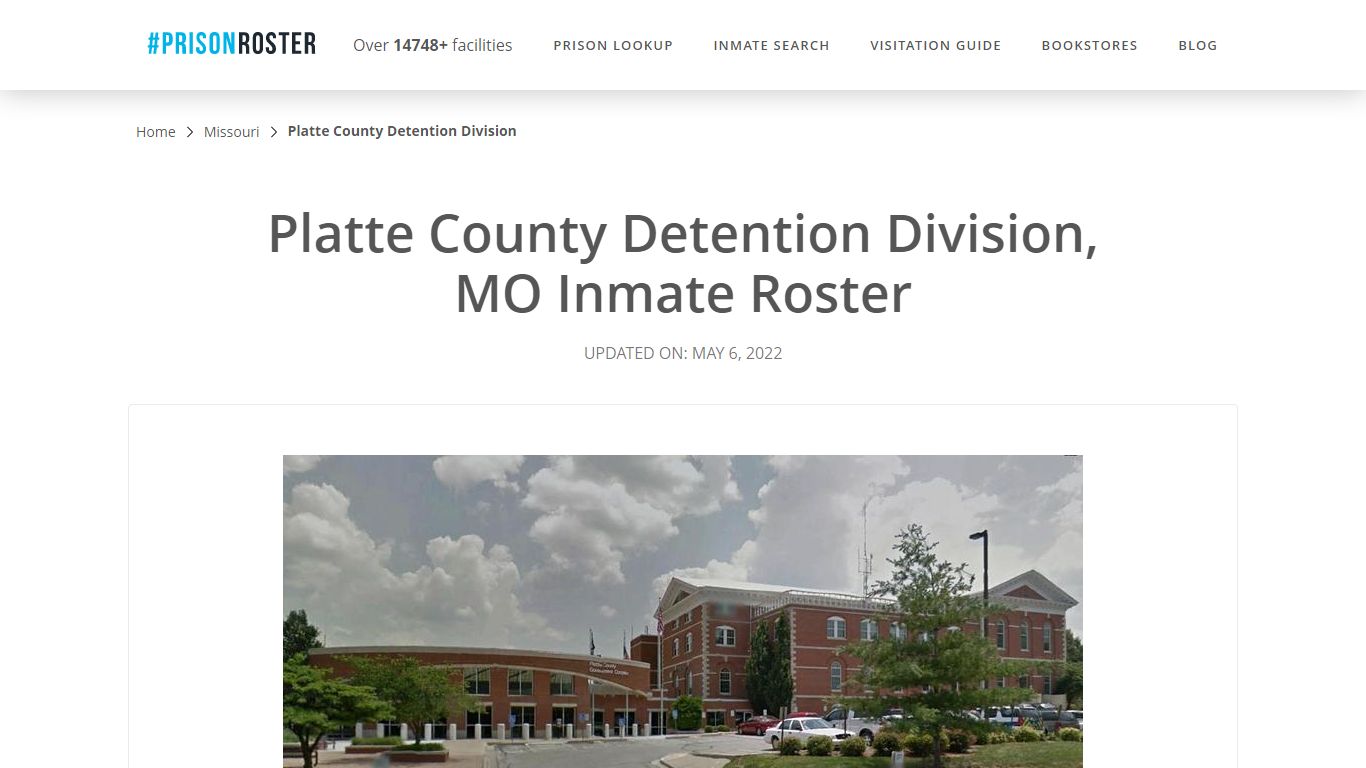 Platte County Detention Division, MO Inmate Roster